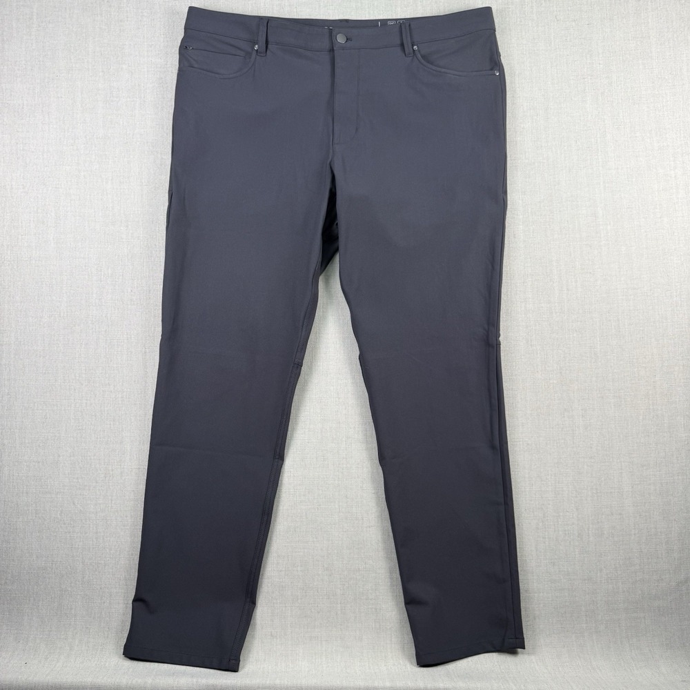 7 Diamonds Pants Men's 38x30 Infinity Pant Chino Blue Performance Stretch Golf